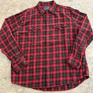 Vintage 2000s Abercrombie & Fitch Plaid Flannel Shirt XL 26x31